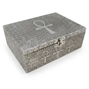 5"x 7" Ankh metal box (over wood)