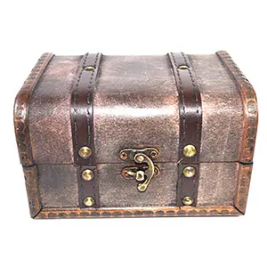 4 1/2" x 6 1/4" x 3 3/4" antique wood box