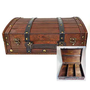 14" x 11" x 5" antique wood box