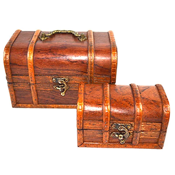 (set of 2) antique wood box