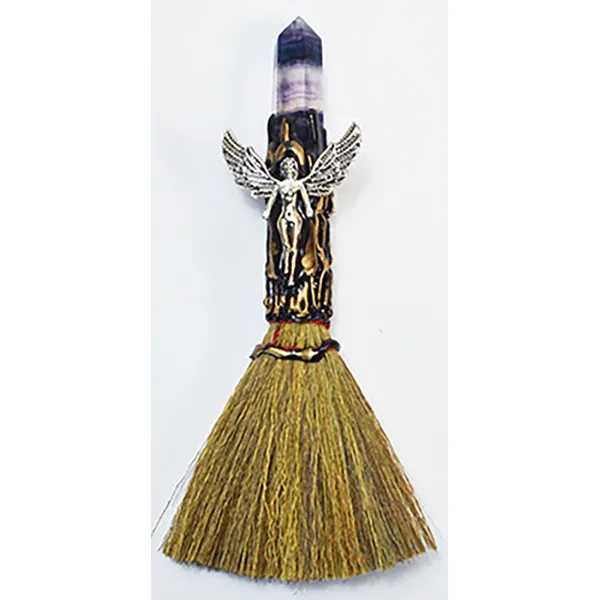 7 1/2" Angel W Crystal broom
