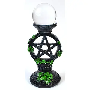 50mm Clear gazing ball with Pentagram Stand