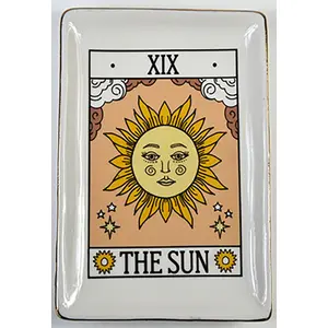 4 1/2" x 6 1/2" Sun tarot dish