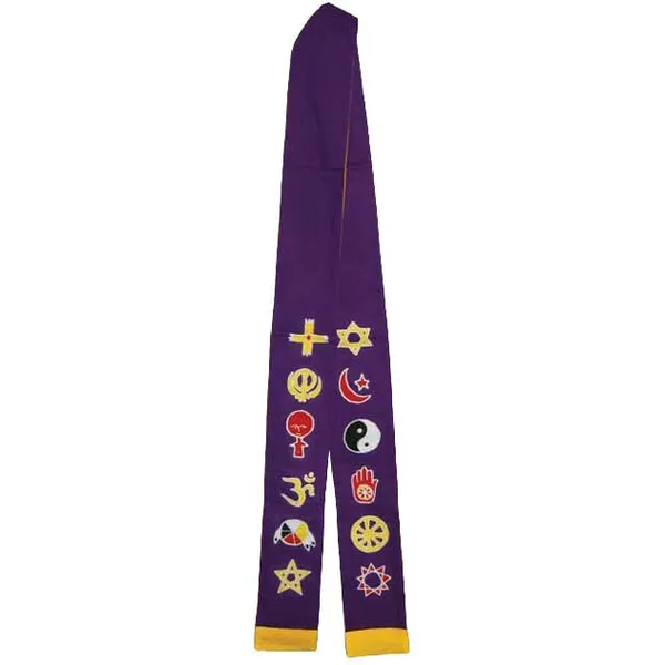 Interfaith Ministers Stole purple/ gold