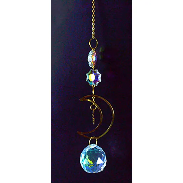 11" Crescent Moon sun catcher