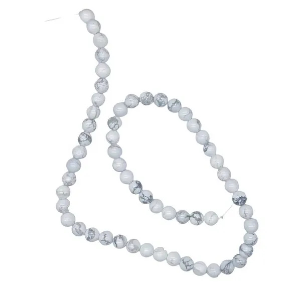 6mm Howlite beads