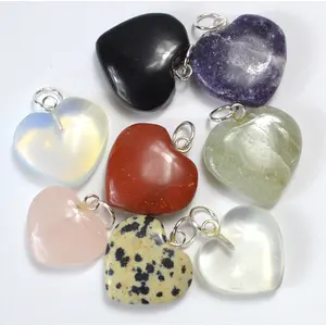 Heart Pendant various stones