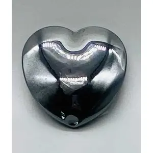 1 3/4" Hematite heart