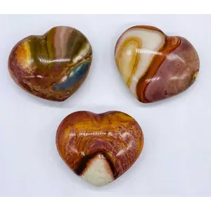 1 1/4" Jasper, Polychrome heart