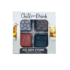 (set of 4) Pentagram ice gemstones