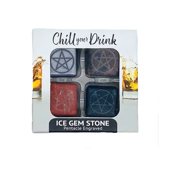 (set of 4) Pentagram ice gemstones