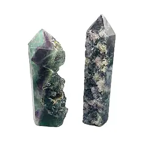 1.7-2.5# Fluorite, natural 1 side obelisk