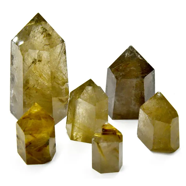 1 lb 1/2-2" Golden Rutilated oblisk