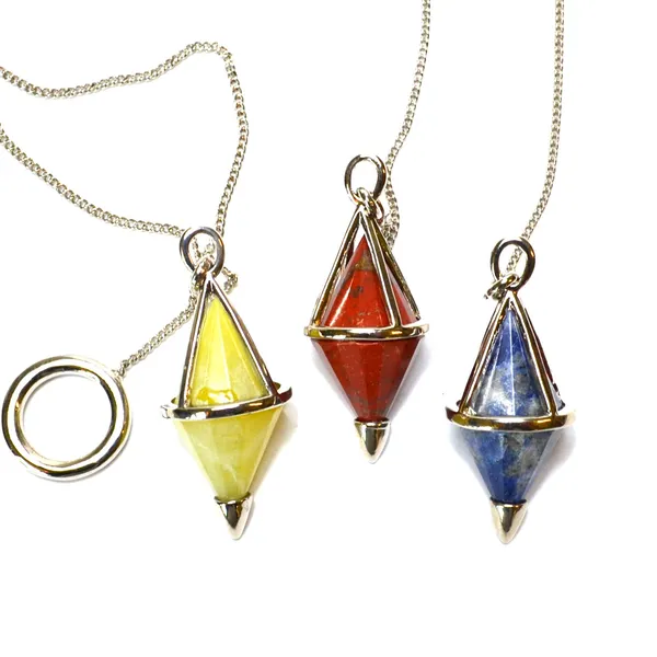 Double Terminated Mixed stones pendulum