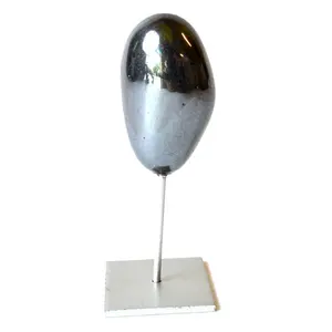 Hematite on silver stand