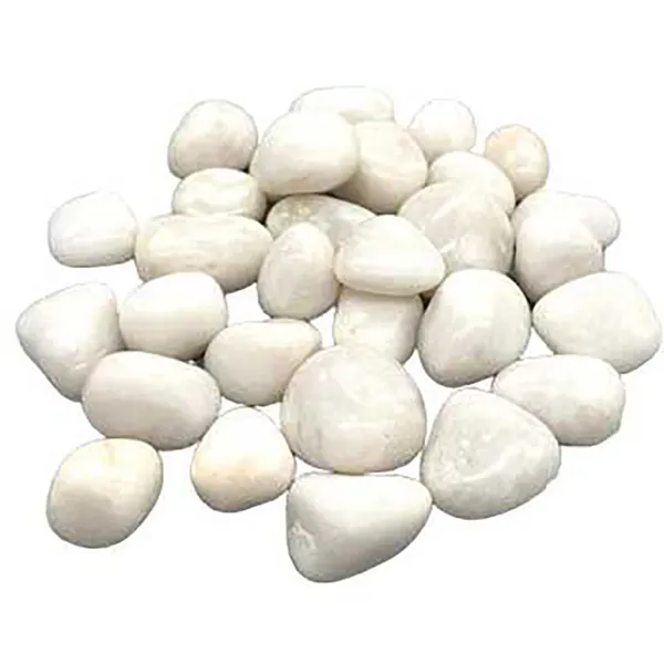 1 lb Agate, White tumbled stones