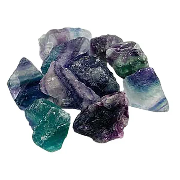 1 lb Fluorite, Rainbow untumbled stones