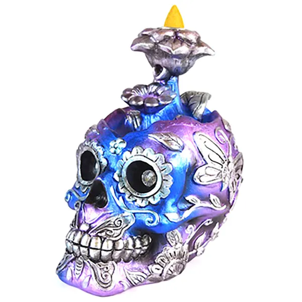 6" Metallic Skull backflow burner
