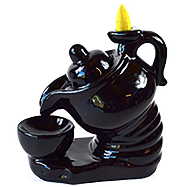 6" Tea Pot backflow burner