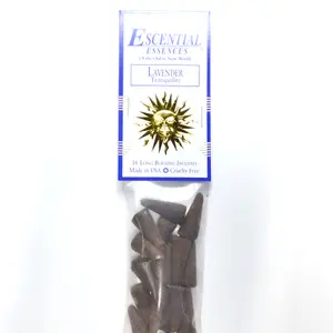 16/pk Lavender escential essences incense cones