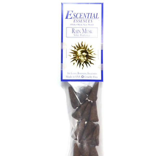 16/pk Rain Musk escential essences incense cones