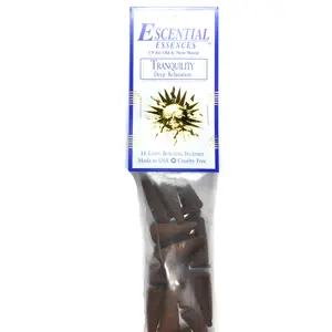 16/pk Tranquility escential essences incense cones