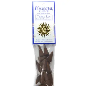 16/pk Tropical Rain escential essences incense cones