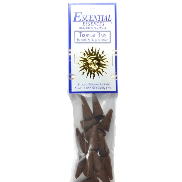 16/pk Tropical Rain escential essences incense cones