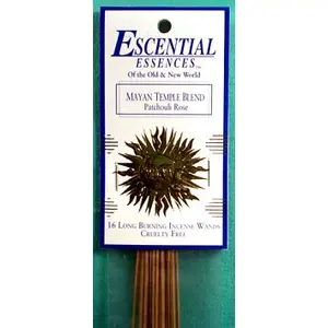 16/pk Mayan Temple essential essences incense sticks