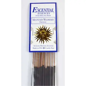 16/pk Mountain Wildberry essential essences incense sticks