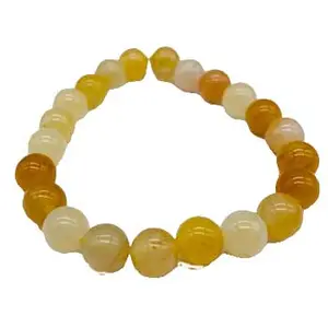 8mm Jade, Yellow bracelet