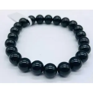 8mm Jet bracelet