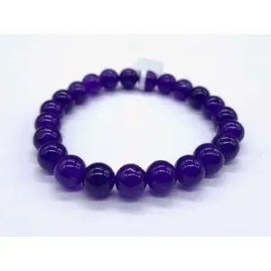 8mm Jade, Purple bracelet
