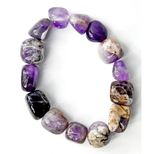 Amethyst, Chevron Nugget bracelet