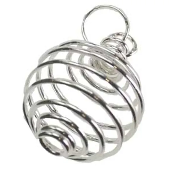 (set of 24) 3/4" Silver Plated coil
