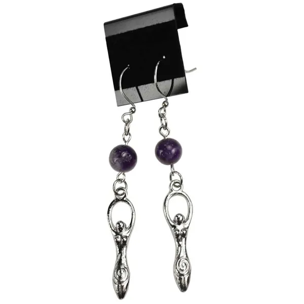 Amethyst Goddess earrings