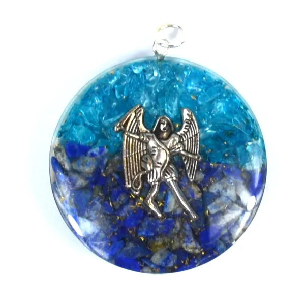 1 3/4" Mikael Blue Topaz/Sodalite orgone
