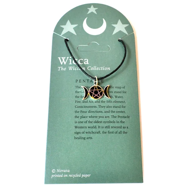 Pentagram Moons sterling silver