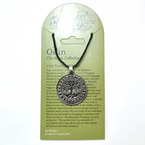 Runic Circle W Tree of Life pewter