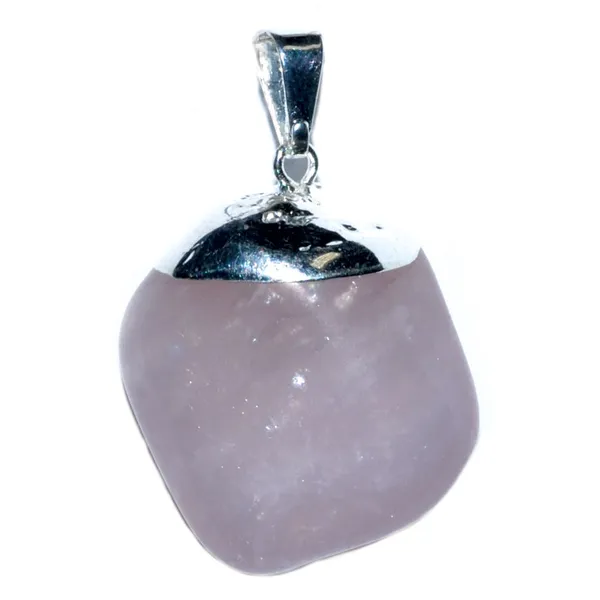 Rose Quartz tumbled pendant