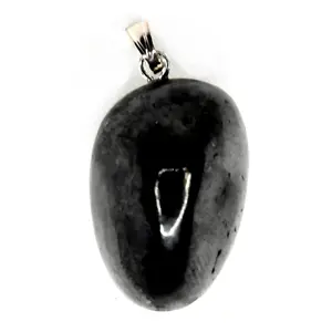 Shungite tumbled pendant