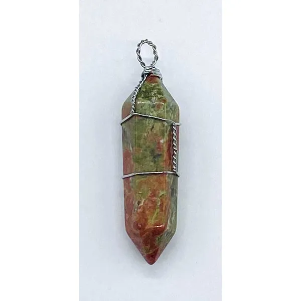 Unakite wire wrapped point