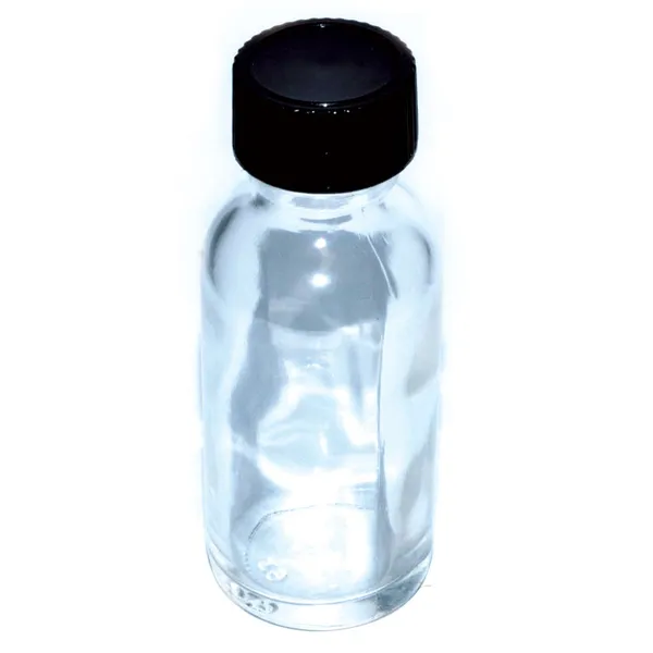 Clear 1oz Glass bottle & cap