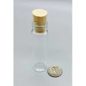 2dr glass vial w/ cork