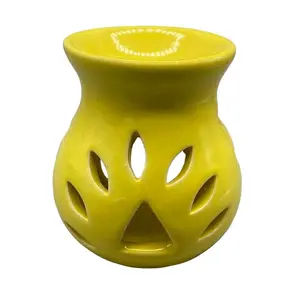 4" Yellow Ceramic oil diffuser