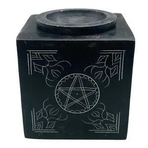 3" square Pentagram soapstone oil diffuser
