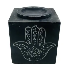 3" square Hand soapstone oil diffuser