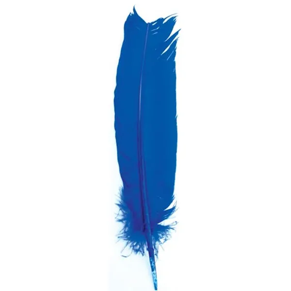(set of 10) Blue feather 12"