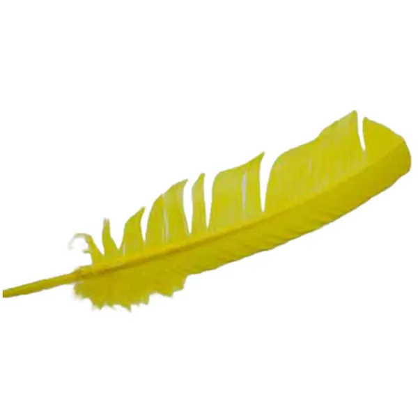 (set of 10) Yellow feather 12"