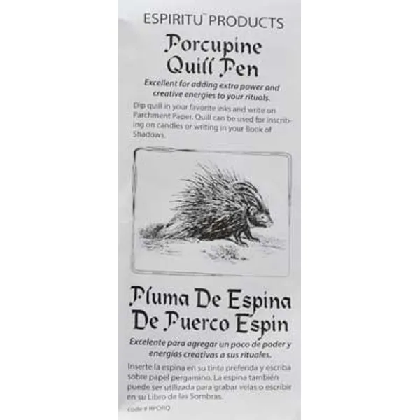 Porcupine Quill Pen